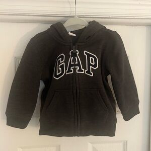 GAP Kids Black Hoodie, 12-18 months